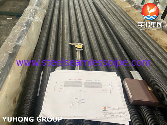 ASME SA179+أنبوب الألومنيوم المدمج للبرودة الهوائية / مبادل الحرارة