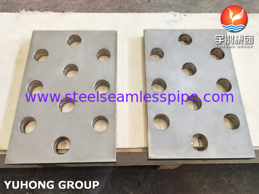 ASTM A240 الفولاذ المقاوم للصدأ 304 صفيحة أنبوب مربع لوحة محاذية للمبادل الحراري