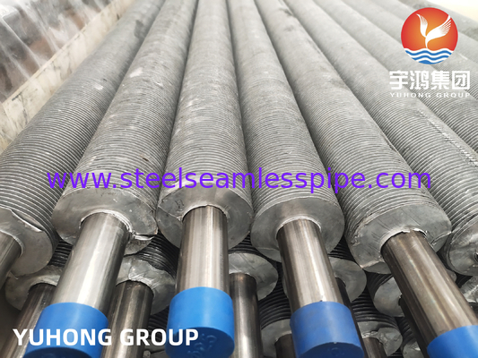 ASME SA249 TP304 AL الأنابيب المكشوفة ذات الأجنحة من النوع T لتبادل الحرارة في الفرن الجاف
