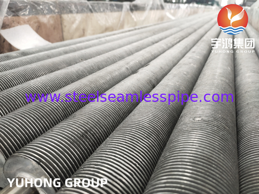 ASME SA249 TP304 AL الأنابيب المكشوفة ذات الأجنحة من النوع T لتبادل الحرارة في الفرن الجاف