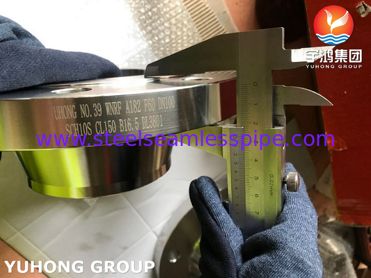 ASTM A182 F60 الفولاذ المزدوج المزدوج للشريحة الحلزونية الرقبة الرفيعة / WNRF
