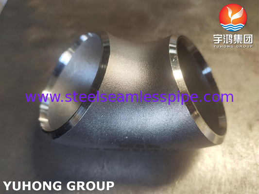 ASTM A815 WP-S UNS S32750 90 ° / 45 ° SR المرفق مزدوج الفولاذ BW