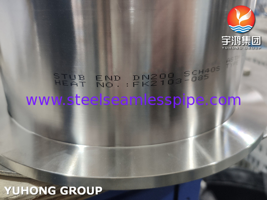 ASTM A815 WPS32750 Super Duplex Stud End MSS SP 43 النوع B الحلق المشترك Stub End