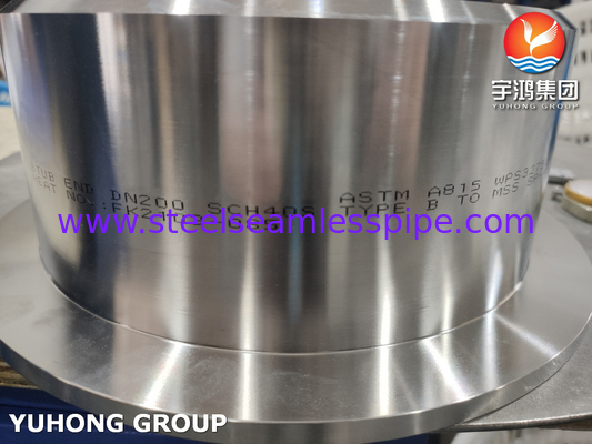 ASTM A815 WPS32750 Super Duplex Stud End MSS SP 43 النوع B الحلق المشترك Stub End