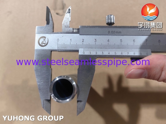 ASME B36.10 أنبوب الحلمة ASTM A790 UNS S31803 حلمة الفولاذ المزدوج الخيط