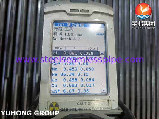 ASTM A213/ASME SA213 GR.T5 الأنبوب السلس من الفولاذ السليمي لتطبيق المبادلات الحرارية والغلاد