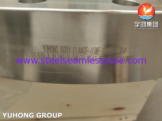 B16.5 ASTM A182 / ASME SA182 F304 فليانج جسم الفولاذ المقاوم للصدأ