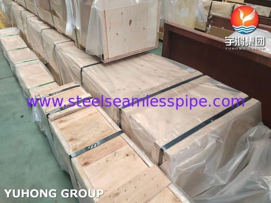 أنبوب مكثف حرارة من سبيكة النحاس السلس Astm B111 C44300 O61 CuZn28Sn1