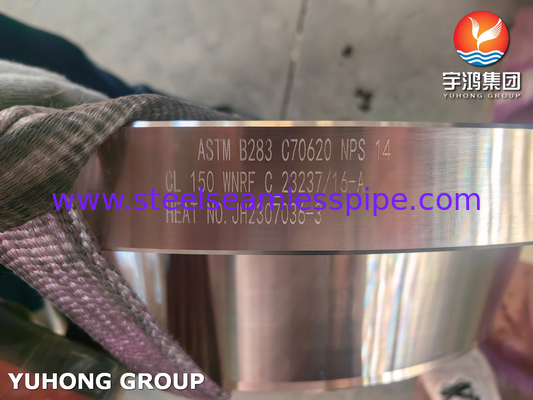 ASTM B283 C70620 فلنجة RF الرقبة للصمغ النحاسي