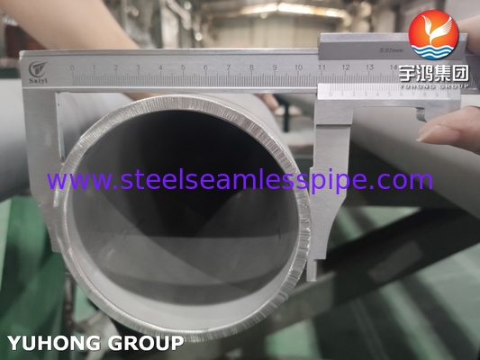 ASTM A312 TP304H أنابيب بلا خيوط من الفولاذ المقاوم للصدأ بقوة عالية
