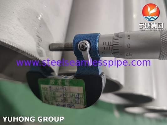 ASTM A312 TP304H أنابيب بلا خيوط من الفولاذ المقاوم للصدأ بقوة عالية