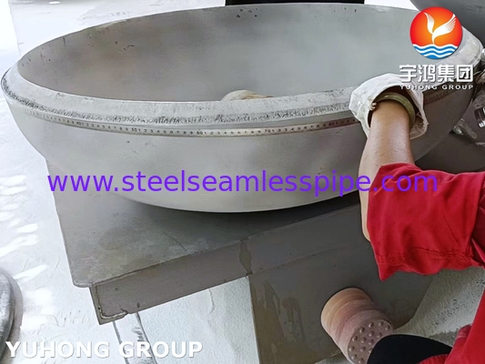 SA240 SS321 خزانات الرأس البيضاوية من الفولاذ المقاوم للصدأ وأوعية التخزين