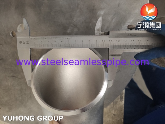 ASTM A403 WP304H أنابيب الصلب المقاوم للصدأ مقبلة 90 درجة SR الكوع