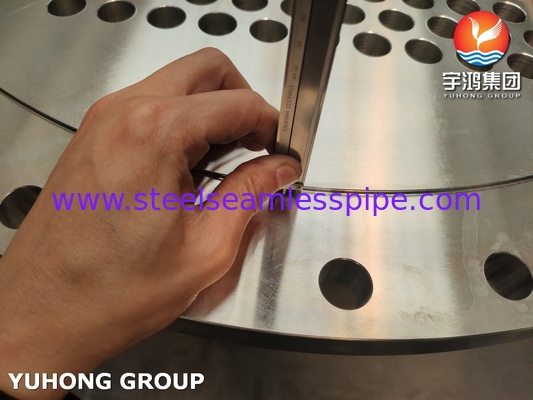 ASTM A182 F304 أوراق أنابيب الفولاذ المقاوم للصدأ مبادلة الحرارة ألواح أنابيب