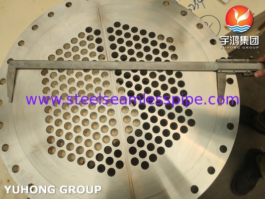 ASTM A182 F304 أوراق أنابيب الفولاذ المقاوم للصدأ مبادلة الحرارة ألواح أنابيب