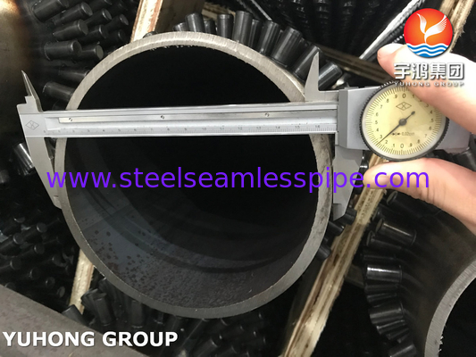 ASME SA106 GR.B أنبوب ذو زعانف مغلف بالفولاذ الكربوني لمصافي النفط