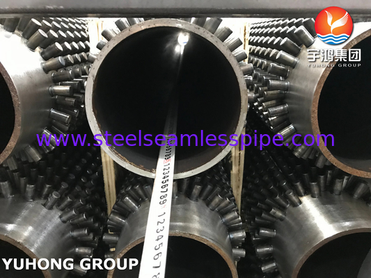 ASME SA106 GR.B أنبوب ذو زعانف مغلف بالفولاذ الكربوني لمصافي النفط