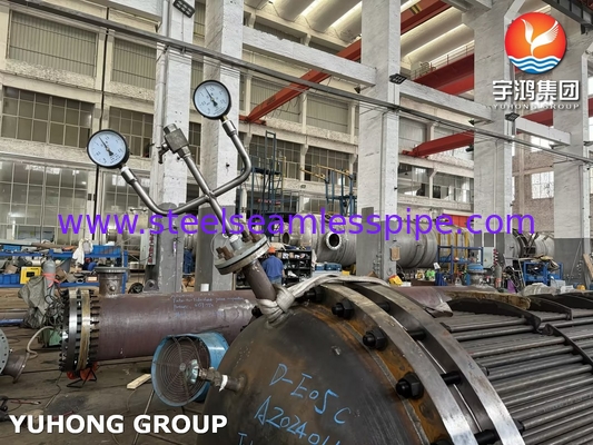 أنبوب حزمة ASME U STAMP D-E05C ASME SA179 أنبوب بلا خيوط من الفولاذ الكربوني مع ASME SA266 Gr.2N أوراق الأنابيب