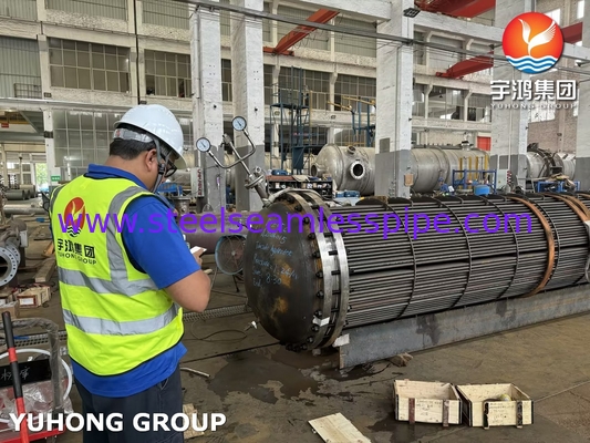 أنبوب حزمة ASME U STAMP D-E05C ASME SA179 أنبوب بلا خيوط من الفولاذ الكربوني مع ASME SA266 Gr.2N أوراق الأنابيب