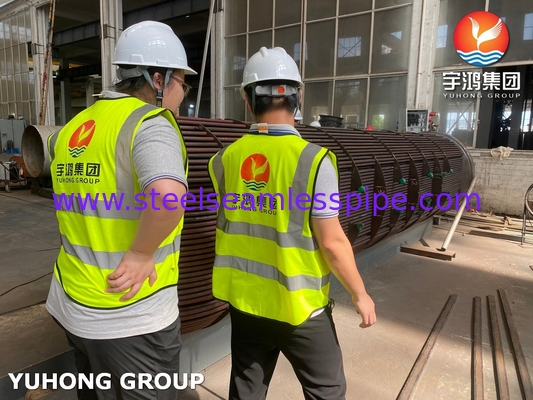 أنابيب المبادل الحراري D-E1 A ASME SA213 T11 U Tube مع ASME SA-516 GR.70 (N, FGP) أوراق الأنابيب ASME U STAMP