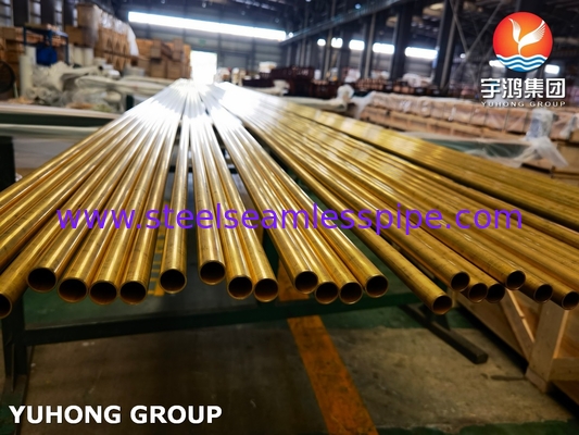 ASTM B111 C68700 الأنابيب السلسة أنابيب سبيكة النحاس لمبادل الحرارة
