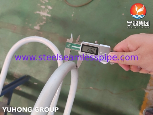أنبوب بلا خيوط من الفولاذ المقاوم للصدأ ASME SA213 TP304 1.4301 19.05 X 1.65 X الطول لمبادل الحرارة