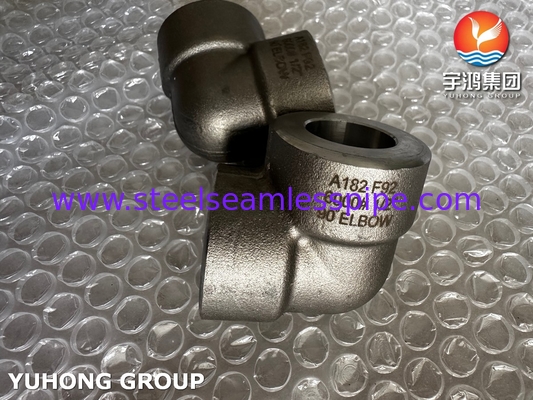 ASTM A182 F92 الفولاذ السبائك 90 درجة الكوع 6000# أدوات أنابيب عالية الضغط