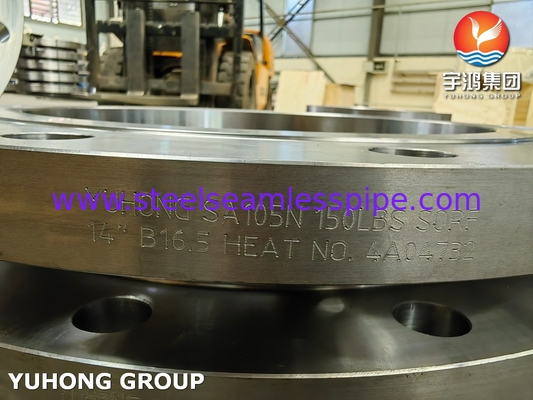 ASTM A105 / A105N زلاجة الفولاذ الكربوني على الشريط ASME B16.5 الشريط SORF المسامير