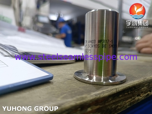 ASTM A403 WP317 فولاذ المقاوم للصدأ نهاية الدبابيس B16.9 Buttweld Lap Joint Stub End