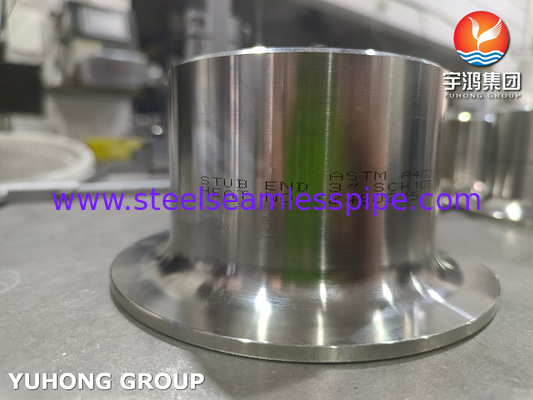 ASTM A403 WP317 فولاذ المقاوم للصدأ نهاية الدبابيس B16.9 Buttweld Lap Joint Stub End