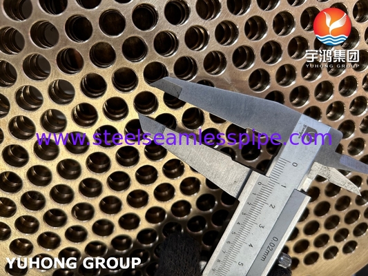 ASTM B171 C46400 أوراق أنابيب النحاس البحرية للمبادل الحراري والغلّان