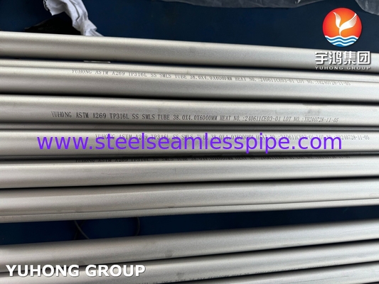 ASTM A269 TP316L أنابيب خالية من الفولاذ المقاوم للصدأ