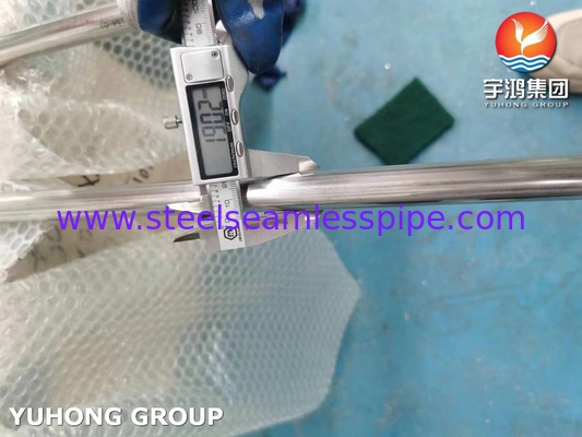 ASTM A249 TP304 BA الأنبوب المطاوئ من الفولاذ المقاوم للصدأ ، الغلاية وأنبوب المبادل الحراري