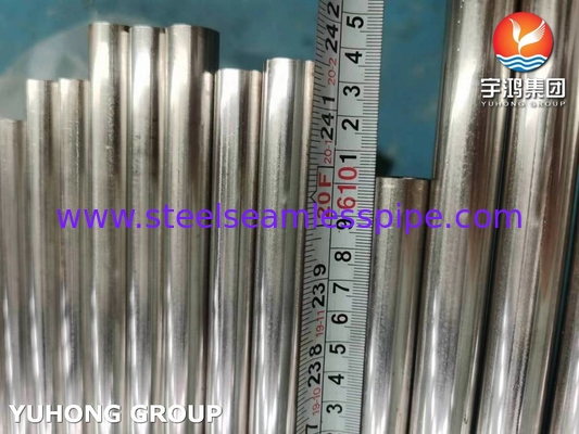 ASTM A249 TP304 BA الأنبوب المطاوئ من الفولاذ المقاوم للصدأ ، الغلاية وأنبوب المبادل الحراري