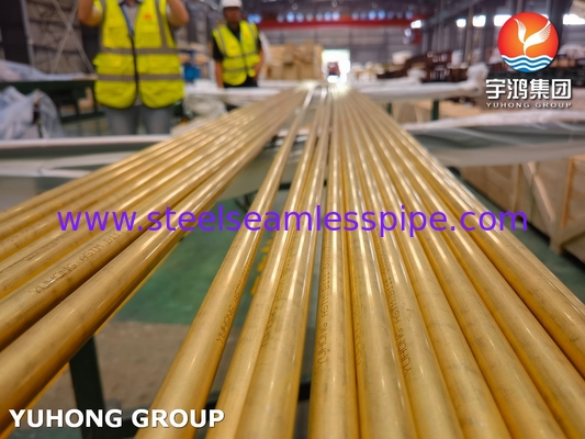 ASTM B111 ASME SB111 C68700 أنبوب نحاس الألومنيوم لمبادل الحرارة