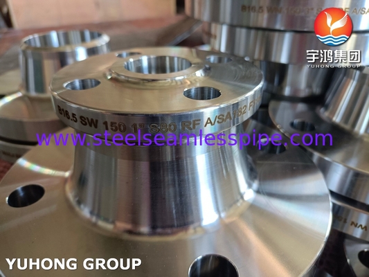 ASTM A182 F316L فولاذ المقاوم للصدأ الصندوق المطاطي B16.5 SWRF فلانج