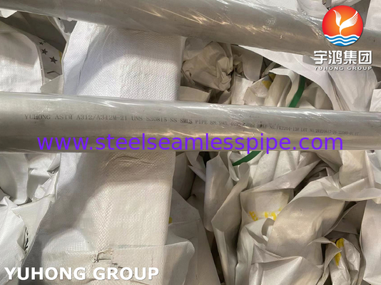 ASTM A312 الأنبوب السلس من الفولاذ المقاوم للصدأ لخدمة درجات الحرارة العالية S30815 253MA