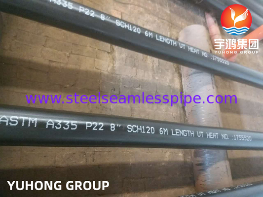 ASTM A335 P22 2-1/4Cr أنابيب بلا خيوط من الفولاذ اللاصق لمحطة توليد الطاقة / المرجل / الطاقة النووية