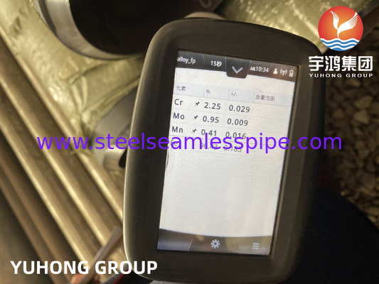 ASTM A335 P22 2-1/4Cr أنابيب بلا خيوط من الفولاذ اللاصق لمحطة توليد الطاقة / المرجل / الطاقة النووية