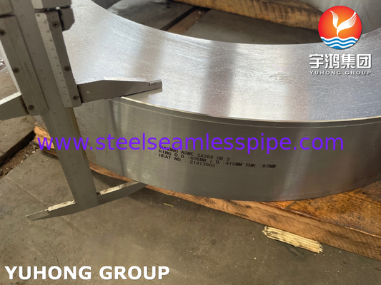 ASME SA266 GR 2 القرص والحلقة من الفولاذ الكربوني للمبادل الحراري