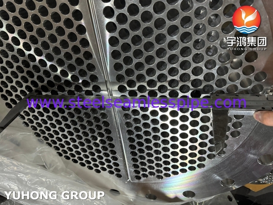 ASTM A403 WPS304L-S صفيحة أنابيب الفولاذ المقاوم للصدأ لمبادل الحرارة