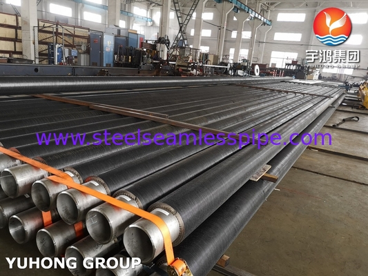 ASTM A312 TP316L أنابيب الفولاذ المقاوم للصدأ HFW نوع مع SS316l فين للاقتصاد