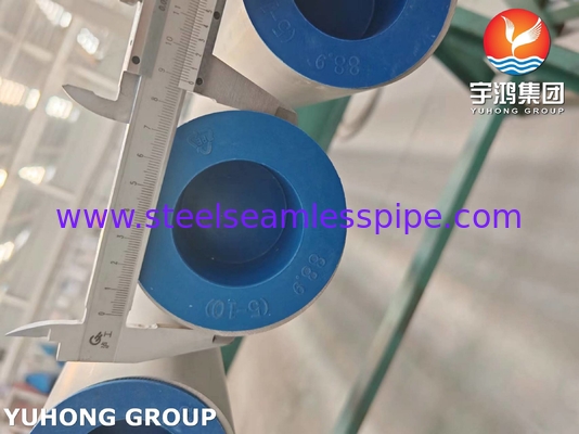 أنابيب من الفولاذ المقاوم للصدأ مزدوجة 2507 ، ASTM A790 S32750 أنابيب من الفولاذ المقاوم للصدأ