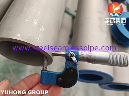 أنابيب من الفولاذ المقاوم للصدأ مزدوجة 2507 ، ASTM A790 S32750 أنابيب من الفولاذ المقاوم للصدأ