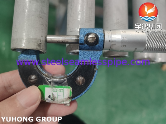 ASTM A213 TP347 1.4550 أنبوب بلا خيوط للكايلر ومبادل الحرارة