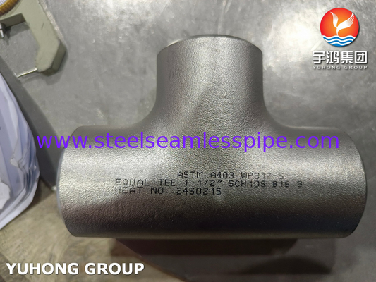 ASTM A403 WP317-S الصلب المقاوم للصدأ للصدأ العالي ومقاومة درجات الحرارة