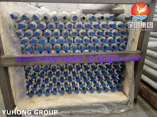 ASTM A210 ASME SA210 GR A1 الألومنيوم الفولاذ الكربوني الزعنفة المطحونة تبريد الهواء مبادلة الحرارة الأنابيب