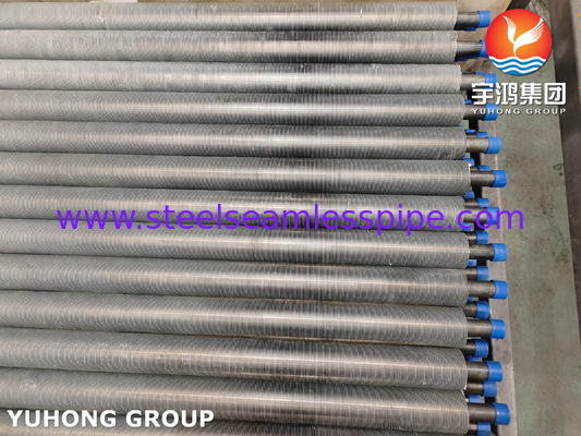 ASTM A210 ASME SA210 GR A1 الألومنيوم الفولاذ الكربوني الزعنفة المطحونة تبريد الهواء مبادلة الحرارة الأنابيب