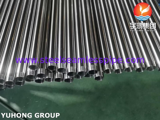 أنبوب ASTM A270 الصحي TP304 أنبوب بلا خيوط من الفولاذ المقاوم للصدأ مع نهاية خيط NPT