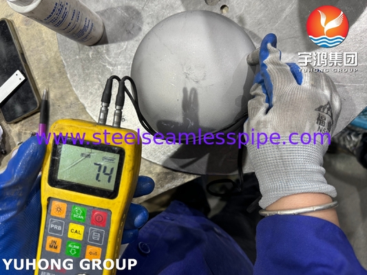 أدوات أنابيب سوبر دوبلكس SAF2507 ، ASTM A815 WPS UNS S32750 Buttweld Cap